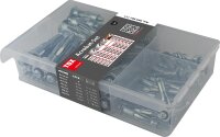 Metall Hohlraumdübel-Set 62-teilig, inklusiv Montagezange