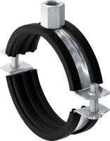 Zweischraubenschelle verzinkt 21/2" 72-80m M8+M10