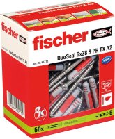 Dübel Fischer Duo Seal 6x38 S A2 inkl. Schraube...
