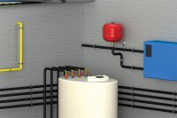 Teleskopausleger 155-250mm für Ausdehnungsgefäße Anschluss DN20 3/4" IG
