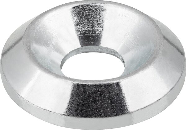 Abdeckscheiben galv, verzinkt für Senkkopfschrauben, D: 6,4mm VPE 50 Stück