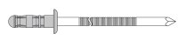 Blindniete PolyGrip Alu/Nirosta D=4x10, RAL 9011...