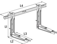 Konsole für Klimaanlage 1 Paar, 400x420mm