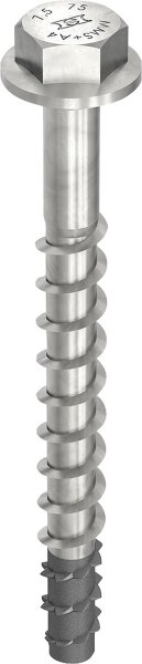 Beton-& Mauerwerkschraube Multi-Monti® Heco Sechskantkopf A4 mit angepresster Scheibe 10,0 x 85mm VPE 25