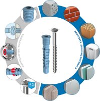 TOX Allzweckdübel Aqua Stop Pro 6x38 mm + Schraube in Runddose VPE: 40