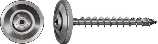 Spenglerschraube A2 Vollgewinde, T-Star Plus 4,5x35mm, VPE 60 Stück