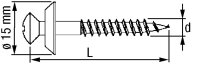 Spenglerschraube A2 Vollgewinde, T-Star Plus 4,5x35mm, VPE 60 Stück