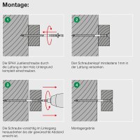 Justierschraube Wirox Flachkopf, T-Star Plus 6,0x80mm, VPE 100 Stück