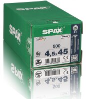 Senkkopfschraube SPAX® WIROX®, Teilgewinde Kreuzschlitz ø 4,5 x 50 mm, VPE = 500 Stück