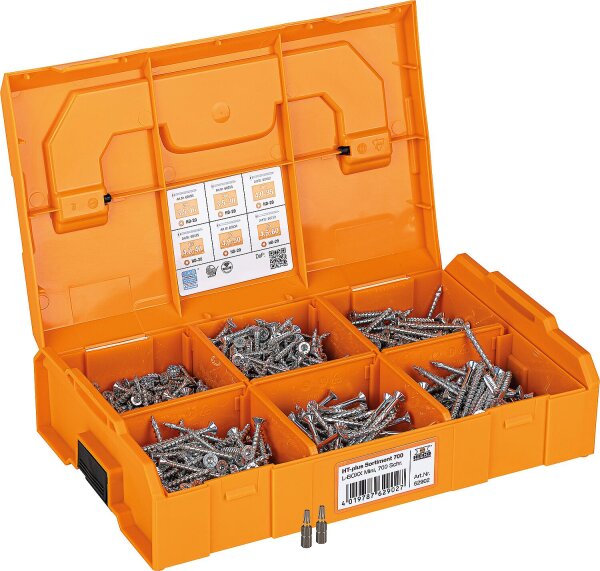 Sortiment HECO-TOPIX PLUS Senkkopf in Mini L-BOXX, 702-teilig (inkl. T 20 Bit)