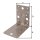 Schwerlast-Winkelverbinder 90 x 90 x 65 mm, mit Sicke DURAVIS®, Material: Stahl, sendzimirverzinkt, Oberfläche: perlbeige RAL 1035