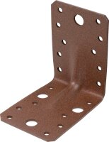 Schwerlast-Winkelverbinder 90 x 90 x 65 mm, mit Sicke DURAVIS®, Material: Stahl, sendzimirverzinkt, Oberfläche: schwarz-diamant