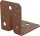 Schwerlast-Winkelverbinder 105 x 105 x 90 mm, mit Sicke DURAVIS®, Material: Stahl, sendzimirverzinkt, Oberfläche: rostbraun