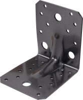 Schwerlast-Winkelverbinder 105 x 105 x 90 mm, mit Sicke DURAVIS®, Material: Stahl, sendzimirverzinkt, Oberfläche: schwarz-diamant