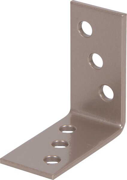 Winkelverbinder DURAVIS® 40 x 40 x 20 mm, Material: Stahl, sendzimirverzinkt, Oberfläche: perlbeige RAL 1035