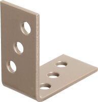Winkelverbinder DURAVIS® 40 x 40 x 20 mm, Material: Stahl, sendzimirverzinkt, Oberfläche: perlbeige RAL 1035