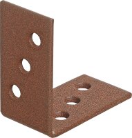 Winkelverbinder DURAVIS® 40 x 40 x 20 mm, Material: Stahl, sendzimirverzinkt, Oberfläche: rostbraun