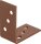 Winkelverbinder DURAVIS® 40 x 40 x 20 mm, Material: Stahl, sendzimirverzinkt, Oberfläche: rostbraun