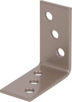 Winkelverbinder DURAVIS® 40 x 40 x 20 mm, Material: Stahl, sendzimirverzinkt, Oberfläche: schwarz-diamant