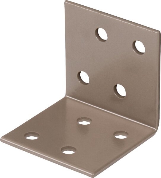 Winkelverbinder DURAVIS® 40 x 40 x 40 mm, Material: Stahl, sendzimirverzinkt, Oberfläche: perlbeige RAL 1035