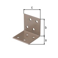 Winkelverbinder DURAVIS® 40 x 40 x 40 mm, Material: Stahl, sendzimirverzinkt, Oberfläche: perlbeige RAL 1035