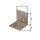 Winkelverbinder DURAVIS® 40 x 40 x 40 mm, Material: Stahl, sendzimirverzinkt, Oberfläche: perlbeige RAL 1035