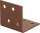 Winkelverbinder DURAVIS® 40 x 40 x 40 mm, Material: Stahl, sendzimirverzinkt, Oberfläche: rostbraun