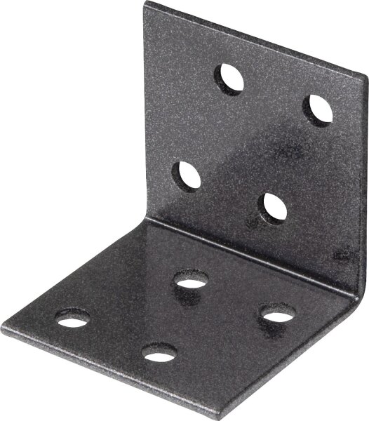 Winkelverbinder DURAVIS® 40 x 40 x 40 mm, Material: Stahl, sendzimirverzinkt, Oberfläche: schwarz-diamant
