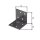 Winkelverbinder DURAVIS® 40 x 40 x 40 mm, Material: Stahl, sendzimirverzinkt, Oberfläche: schwarz-diamant