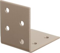 Winkelverbinder DURAVIS® 50 x 50 x 40 mm, Material: Stahl, sendzimirverzinkt, Oberfläche: perlbeige RAL 1035