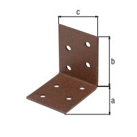 Winkelverbinder DURAVIS® 50 x 50 x 40 mm, Material: Stahl, sendzimirverzinkt, Oberfläche: rostbraun
