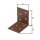 Winkelverbinder DURAVIS® 50 x 50 x 40 mm, Material: Stahl, sendzimirverzinkt, Oberfläche: rostbraun