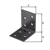 Winkelverbinder DURAVIS® 50 x 50 x 40 mm, Material: Stahl, sendzimirverzinkt, Oberfläche: schwarz-diamant