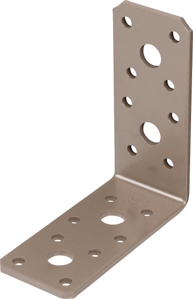 Winkelverbinder DURAVIS® 90 x 90 x 40 mm, Material: Stahl, sendzimirverzinkt, Oberfläche: perlbeige RAL 1035