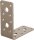Winkelverbinder DURAVIS® 90 x 90 x 40 mm, Material: Stahl, sendzimirverzinkt, Oberfläche: perlbeige RAL 1035