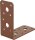 Winkelverbinder DURAVIS® 90 x 90 x 40 mm, Material: Stahl, sendzimirverzinkt, Oberfläche: rostbraun