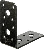 Winkelverbinder DURAVIS® 90 x 90 x 40 mm, Material: Stahl, sendzimirverzinkt, Oberfläche: schwarz-diamant