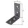Winkelverbinder DURAVIS® 90 x 90 x 40 mm, Material: Stahl, sendzimirverzinkt, Oberfläche: schwarz-diamant