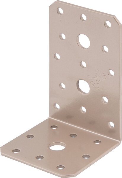 Winkelverbinder DURAVIS® 100 x 60 x 60 mm, Material: Stahl, sendzimirverzinkt, Oberfläche: perlbeige RAL 1035