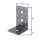 Winkelverbinder DURAVIS® 100 x 60 x 60 mm, Material: Stahl, sendzimirverzinkt, Oberfläche: perlbeige RAL 1035