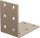 Lochplattenwinkel DURAVIS® 60 x 60 x 40 mm, Material: Stahl, sendzimirverzinkt, Oberfläche: perlbeige RAL 1035