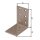Lochplattenwinkel DURAVIS® 60 x 60 x 40 mm, Material: Stahl, sendzimirverzinkt, Oberfläche: perlbeige RAL 1035