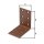 Lochplattenwinkel DURAVIS® 60 x 60 x 40 mm, Material: Stahl, sendzimirverzinkt, Oberfläche: rostbraun