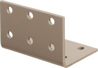 Lochplattenwinkel DURAVIS® 40 x 40 x 60 mm, Material: Stahl, sendzimirverzinkt, Oberfläche: perlbeige RAL 1035
