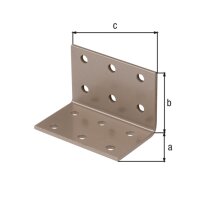 Lochplattenwinkel DURAVIS® 40 x 40 x 60 mm, Material: Stahl, sendzimirverzinkt, Oberfläche: perlbeige RAL 1035