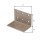 Lochplattenwinkel DURAVIS® 40 x 40 x 60 mm, Material: Stahl, sendzimirverzinkt, Oberfläche: perlbeige RAL 1035