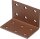 Lochplattenwinkel DURAVIS® 40 x 40 x 60 mm, Material: Stahl, sendzimirverzinkt, Oberfläche: rostbraun