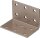 Lochplattenwinkel DURAVIS® 40 x 40 x 60 mm, Material: Stahl, sendzimirverzinkt, Oberfläche: rostbraun