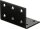 Lochplattenwinkel DURAVIS® 40 x 40 x 60 mm, Material: Stahl, sendzimirverzinkt, Oberfläche: schwarz-diamant