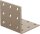 Lochplattenwinkel DURAVIS® 60 x 60 x 60 mm, Material: Stahl, sendzimirverzinkt, Oberfläche: perlbeige RAL 1035